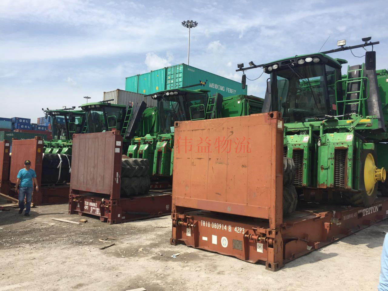 美國(guó)棉花采摘機(jī)進(jìn)口海運(yùn)天津港清關(guān)，物流服務(wù)